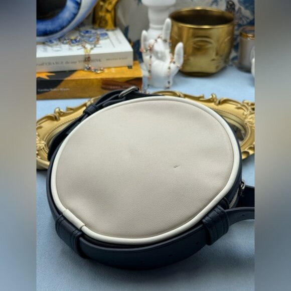 🆕 DIESEL 🧿 NWOT Rinke Circle Shoulder Bag - Neutral Beige, Red, White & Blue - Picture 16 of 16